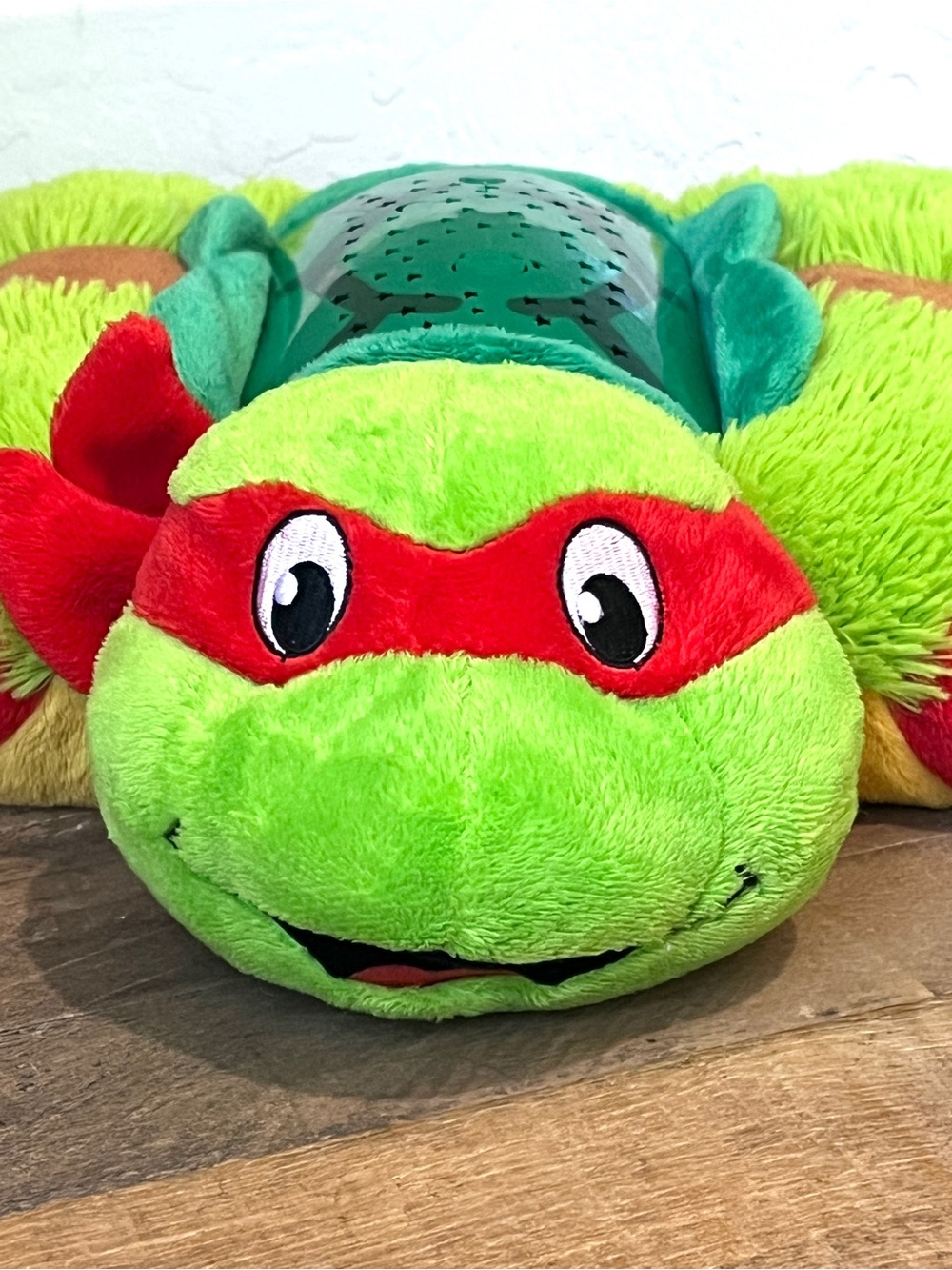 Pillow Pets Dream Lites TMNT Raphael Turtle Night Light Star Projector Plush 11" - Picture 4 of 8
